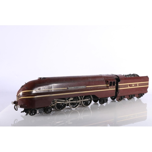 106 - Bassett Lowke O gauge model railway, an electric three rail 4-6-2 Duchess of Gloucester tender locom... 