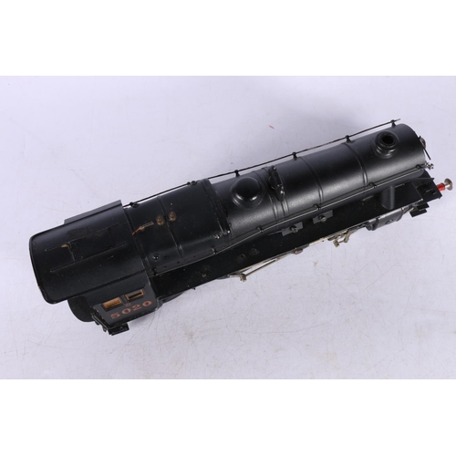 108 - O gauge model railway, an electric two rail 4-6-0 class 5P/5F tender locomotive 5020 LMS black. ... 