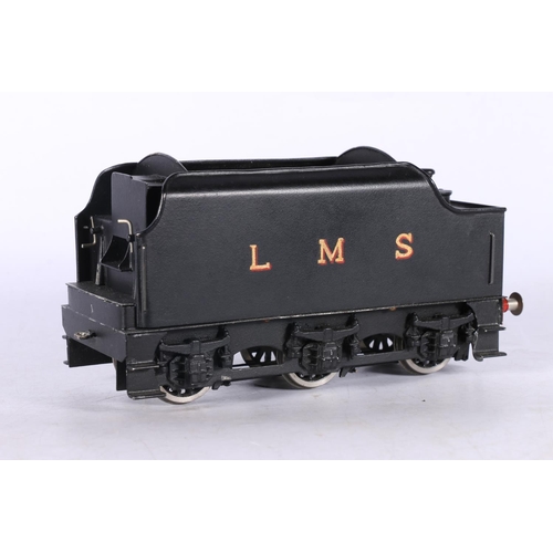 108 - O gauge model railway, an electric two rail 4-6-0 class 5P/5F tender locomotive 5020 LMS black. ... 