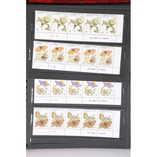 507 - Twelve albums of Royal Wedding 1981 Commonwealth mint stamps including gutter and traffic light pair... 