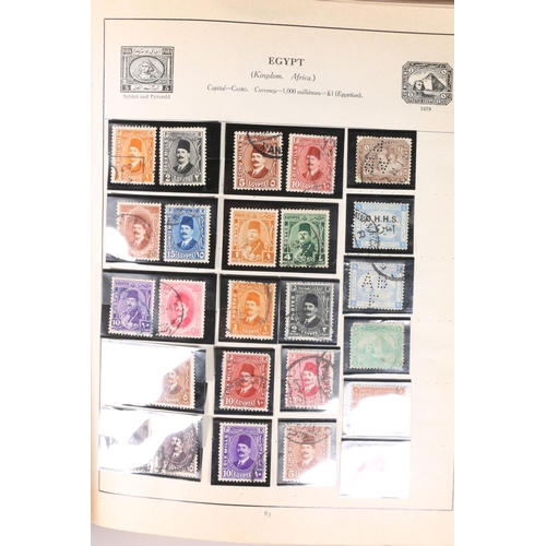 508 - Stamp collection including a Centurion stamp album including GB QV five shilling rose used, half cro... 