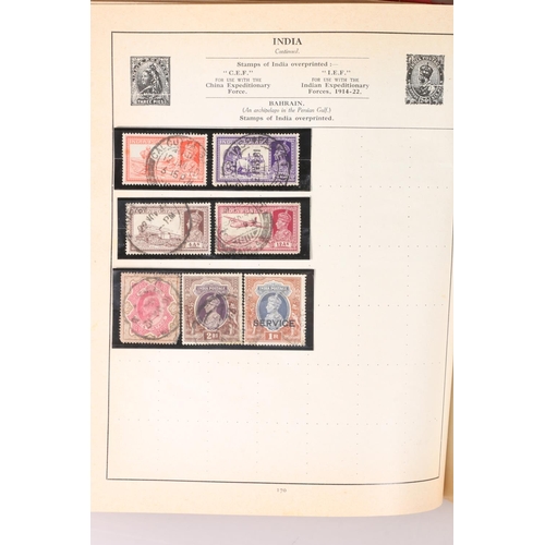 508 - Stamp collection including a Centurion stamp album including GB QV five shilling rose used, half cro... 