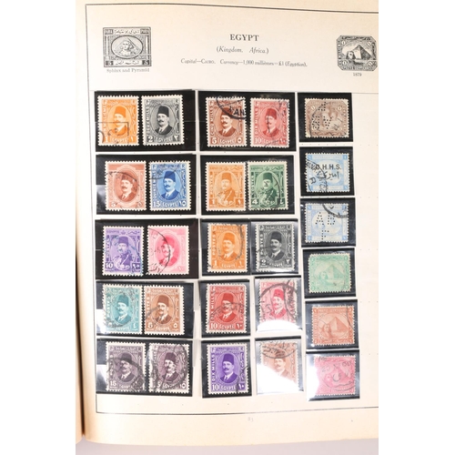 508 - Stamp collection including a Centurion stamp album including GB QV five shilling rose used, half cro... 