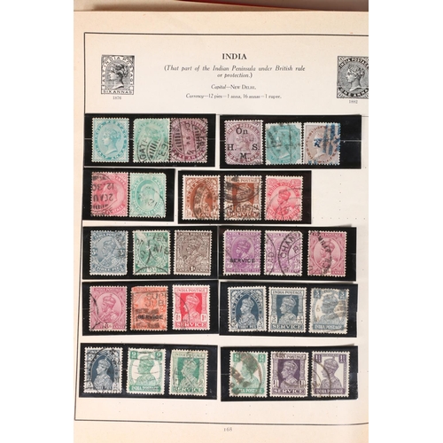 508 - Stamp collection including a Centurion stamp album including GB QV five shilling rose used, half cro... 