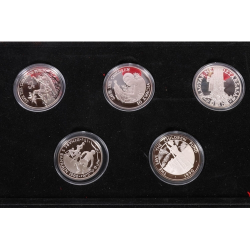 624 - The Royal Mint Save The Children partial coin collection 1989 comprising fifteen (of 25) silver proo... 