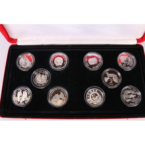 624 - The Royal Mint Save The Children partial coin collection 1989 comprising fifteen (of 25) silver proo... 