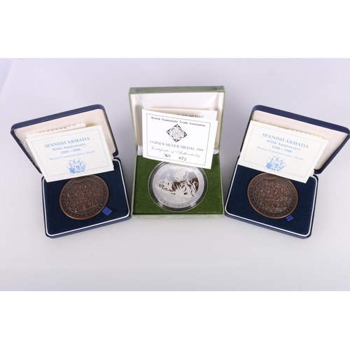 625 - The Royal Mint 5 ounce fine silver proof Coinex medal 1988 by the British Numismatic Trade Associati... 