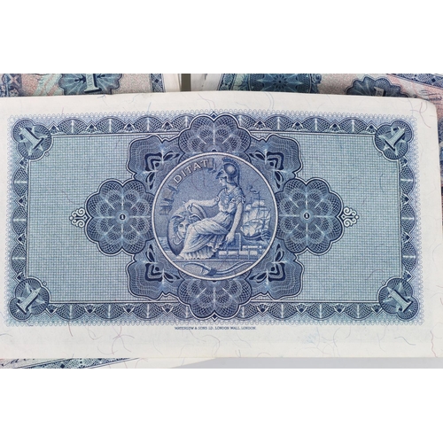 631 - THE BRITISH LINEN BANK one pound £1 banknotes, an interrupted consecutive run of ten, 28th December ... 