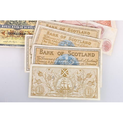 634 - THE ROYAL BANK OF SCOTLAND one pound £1 banknote 2nd March 1964 Ballantyne SC803. BANK OF SCOTLAND o... 