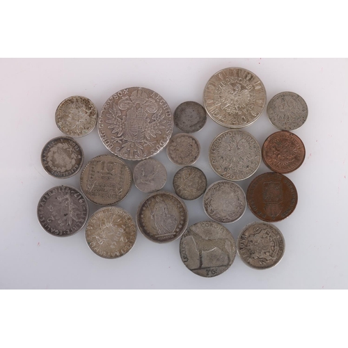 639 - European coin collection to include AUSTRIA Marie Theresa thaler 1780 SFX, SPAIN Carlos III silver h... 