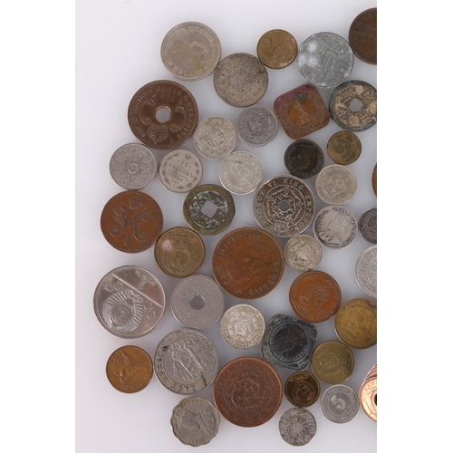 640 - Asian coin collection to include TAI-CHING-TI-KUO copper coin, four holed Chinese cash coins, EGYPT ... 