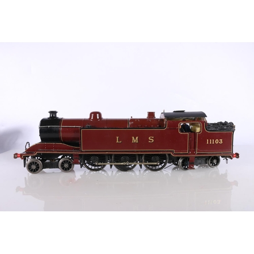 97 - Gladiator Models O gauge model railway, a kit built electric 4-6-4 tank locomotive 11103 LMS maroon.