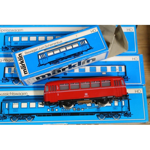 128 - Marklin of Germany OO gauge HO scale model railway rolling stock including 4018, 4026 x2, 4049 x3, 4... 