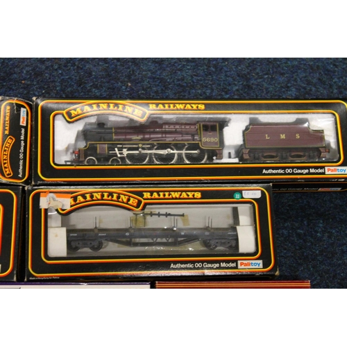 93 - Mainline OO gauge model railways to include 37061 4-6-0 Leander tender locomotive 5690 LMS maroon, 3... 