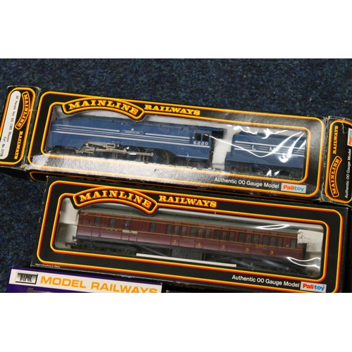 93 - Mainline OO gauge model railways to include 37061 4-6-0 Leander tender locomotive 5690 LMS maroon, 3... 