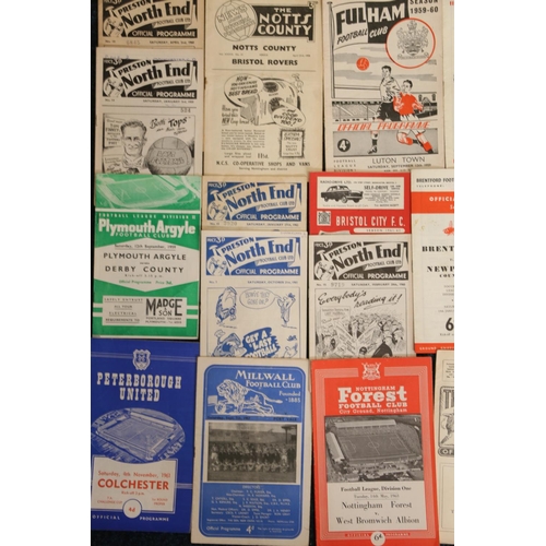 428 - Football programmes mainly from England from 1950's to 1970's to include Official Year Books, West B... 