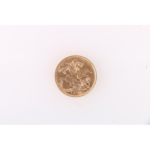 729 - The Royal Mint UNITED KINGDOM Queen Victoria (1837-1901) gold sovereign 1876 young head, in slab wit... 