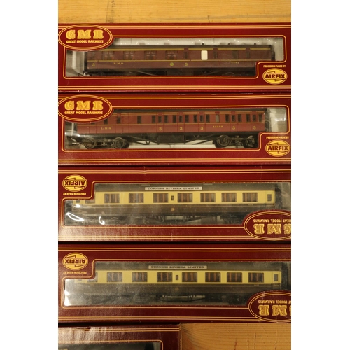 147 - Airfix Great Model Railway GMR OO gauge model railways including 0-6-0 tank locomotive 1466 GWR gree... 