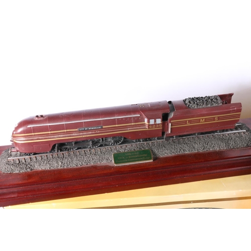 153 - Doverdale Design Steam Memories HT01C LMS 4-6-2 City of Birmingham tender locomotive with maroon and... 