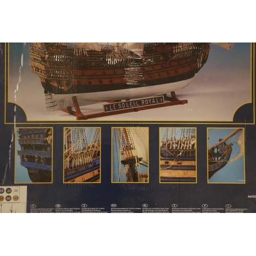 166 - Heller of France 80899 1:100 scale Le Soleil Royal model kit, sealed and boxed.