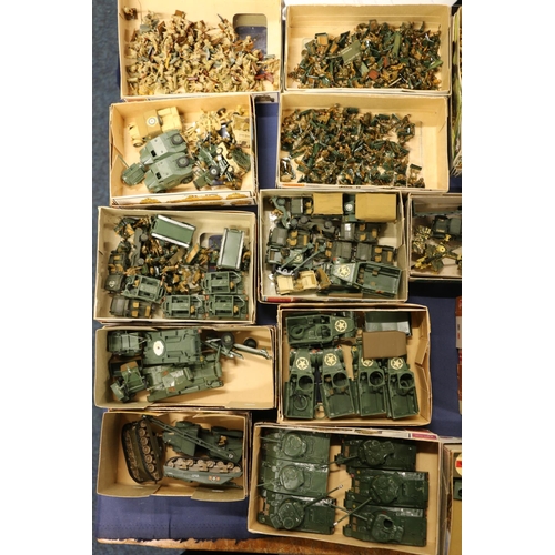 169 - Large collection of painted model gaming figures, most from Matchbox and Airfix kits including army ... 