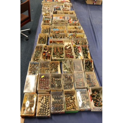 170 - Large collection of painted model gaming figures, most from Matchbox and Airfix model kits including... 