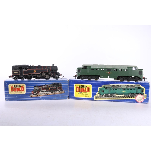 30 - Hornby Dublo OO gauge model railway locomotives to include 3232 3 rail diesel electric locomotive BR... 