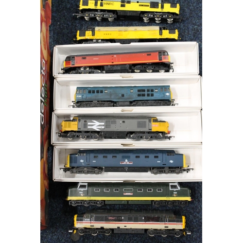 159 - OO gauge model railway diesel locomotives to include Hornby Railfrieght 37063, Lima The Fife and For... 