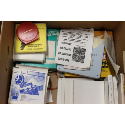 430 - Box of 8mm films to include Whistle While You Work from Snow White and the Seven Dwarfs, Match of th... 