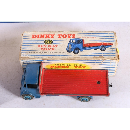 186 - Dinky Supertoys 923 Big Bedford Van Heinz Beans boxed, 642 Pressure Refueler, 512 Guy Flat Truck and... 