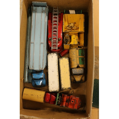 188 - Dinky Toys model vehicles to include Trojan Cydrax van, 30V NCB Electric van, Coventry Climax Fork L... 