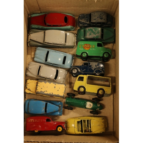 188 - Dinky Toys model vehicles to include Trojan Cydrax van, 30V NCB Electric van, Coventry Climax Fork L... 