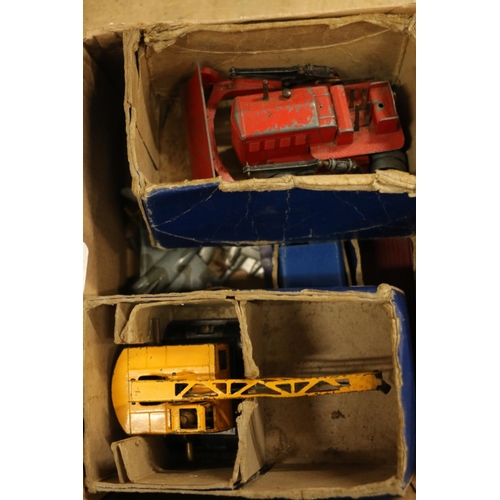 188 - Dinky Toys model vehicles to include Trojan Cydrax van, 30V NCB Electric van, Coventry Climax Fork L... 