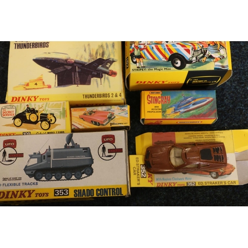 189 - Dinky Toys diecast metal model 100 Lady Penelope's Fab 1, Dinky Toys 101 Thunderbirds 2 & 4, Din... 