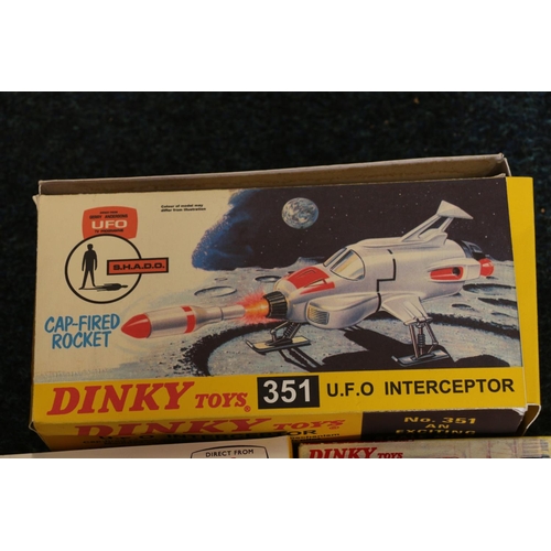 189 - Dinky Toys diecast metal model 100 Lady Penelope's Fab 1, Dinky Toys 101 Thunderbirds 2 & 4, Din... 