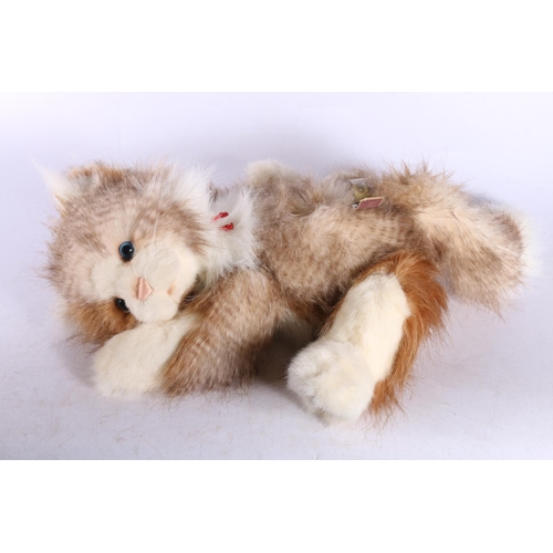 277 - Three plush cats and kittens from Charlie Bears to include Furball and Snowdrop designed by Alison M... 