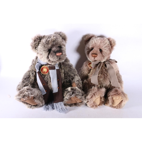 278 - Two plush bears from Charlie Bears to include Tobias and Carter designed by Isabelle Lee for The Sec... 