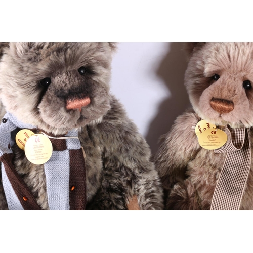 278 - Two plush bears from Charlie Bears to include Tobias and Carter designed by Isabelle Lee for The Sec... 