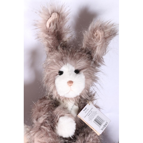 285 - Two plush hares from Charlie Bears to include a limited edition #0363/4000 Nippy Noo  designed by Is... 