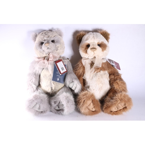 286 - Two limited edition plumo bears from Charlie Bears to include Charlie Year Bear 2018 and Daniella de... 