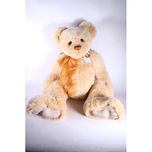 289 - Plush limited edition bear from Charlie Bears named Sir Hugalot designed by Isabelle Lee for The Cha... 