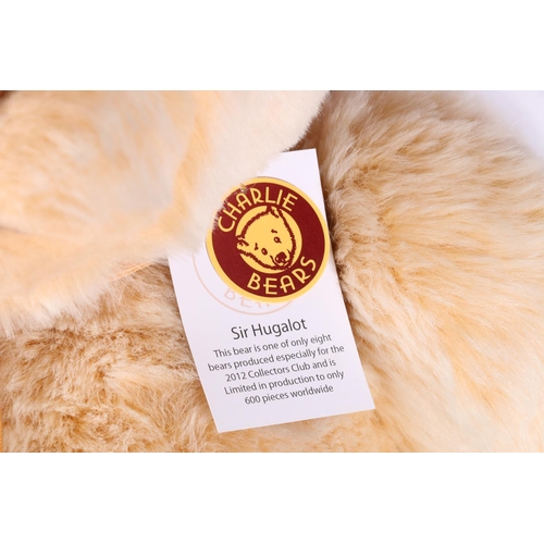 289 - Plush limited edition bear from Charlie Bears named Sir Hugalot designed by Isabelle Lee for The Cha... 