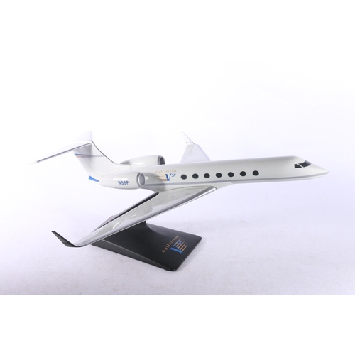 213 - Pacmin of California scale model of an aircraft 'Gulfstream VSP N5SP', on stand, 41cm long.