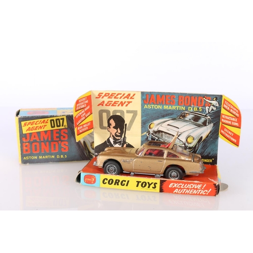 227 - Corgi Toys 261 diecast Special Agent 007 James Bond's Aston Martin DB5 from the James Bond Film Gold... 