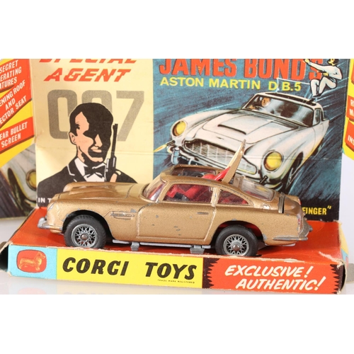 227 - Corgi Toys 261 diecast Special Agent 007 James Bond's Aston Martin DB5 from the James Bond Film Gold... 