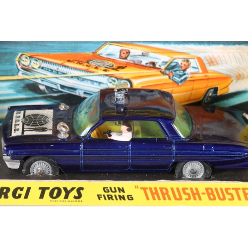 229 - Corgi Toys 497 diecast The Man From UNCLE Gun Firing Thrush-Buster Oldsmobile Super 88 having metall... 