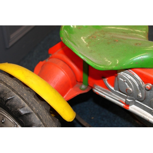 237 - Child's ride on peddle tractor by Triang, 71cm long.