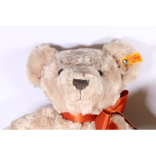 266 - Steiff 004810 Classic Teddy Bear dark blonde mohair, 40cm tall and 113895 Year Bear 2022. (2)