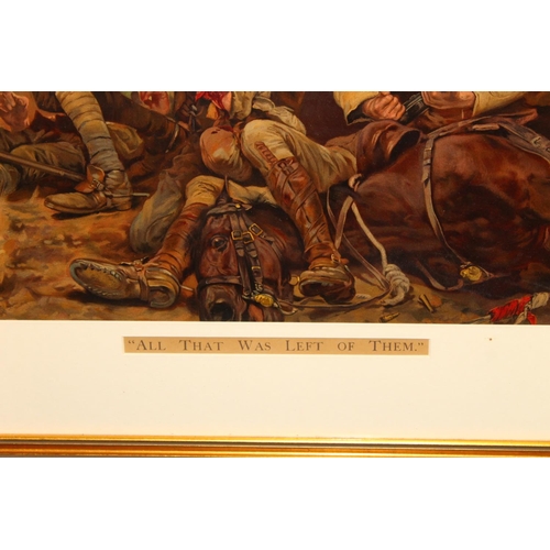 849 - After RICHARD CATON WOODVILLE (1856-1927) All That Was Left of Them 1902 (The 17th Lancers at the Ba... 