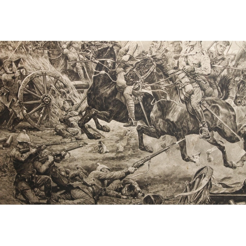 850 - After RICHARD CATON WOODVILLE (1856-1927) The Taking of the Guns 1914, print published by Illustrate... 